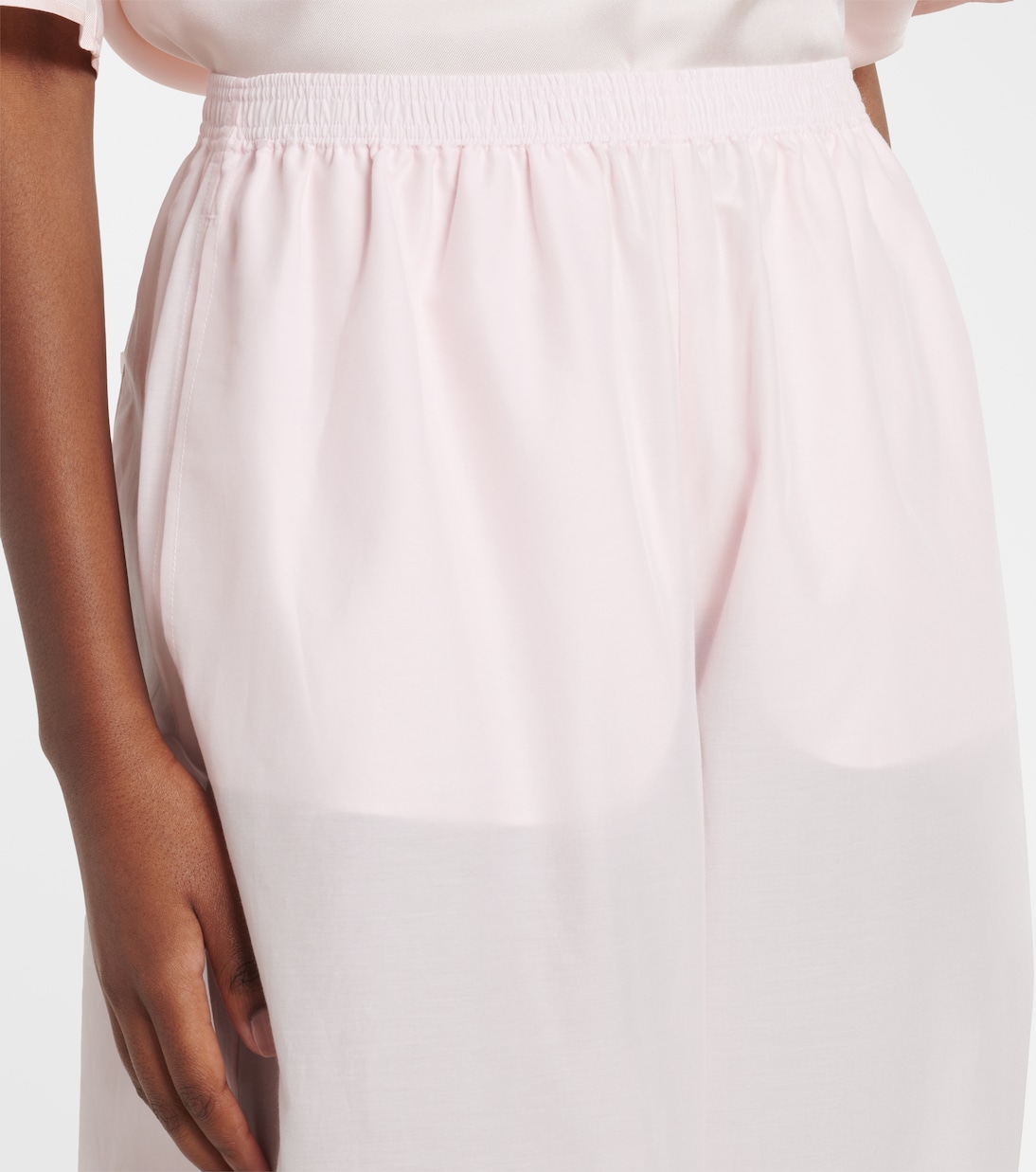 Almaya cotton and silk balloon pants | Loulou de Saison