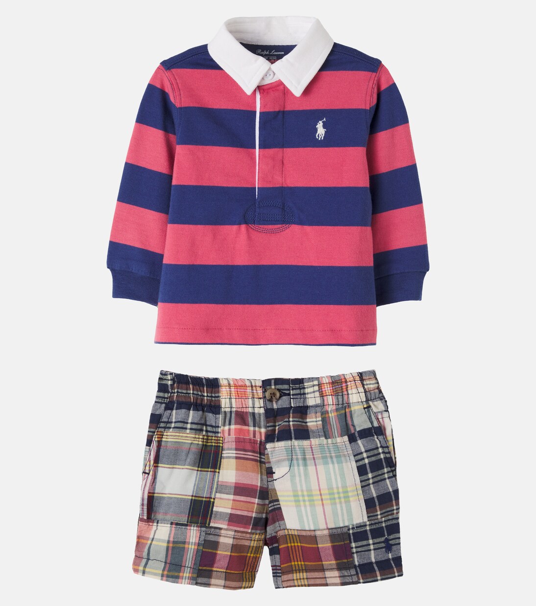 Baby cotton polo shirt and shorts set | Polo Ralph Lauren Kids