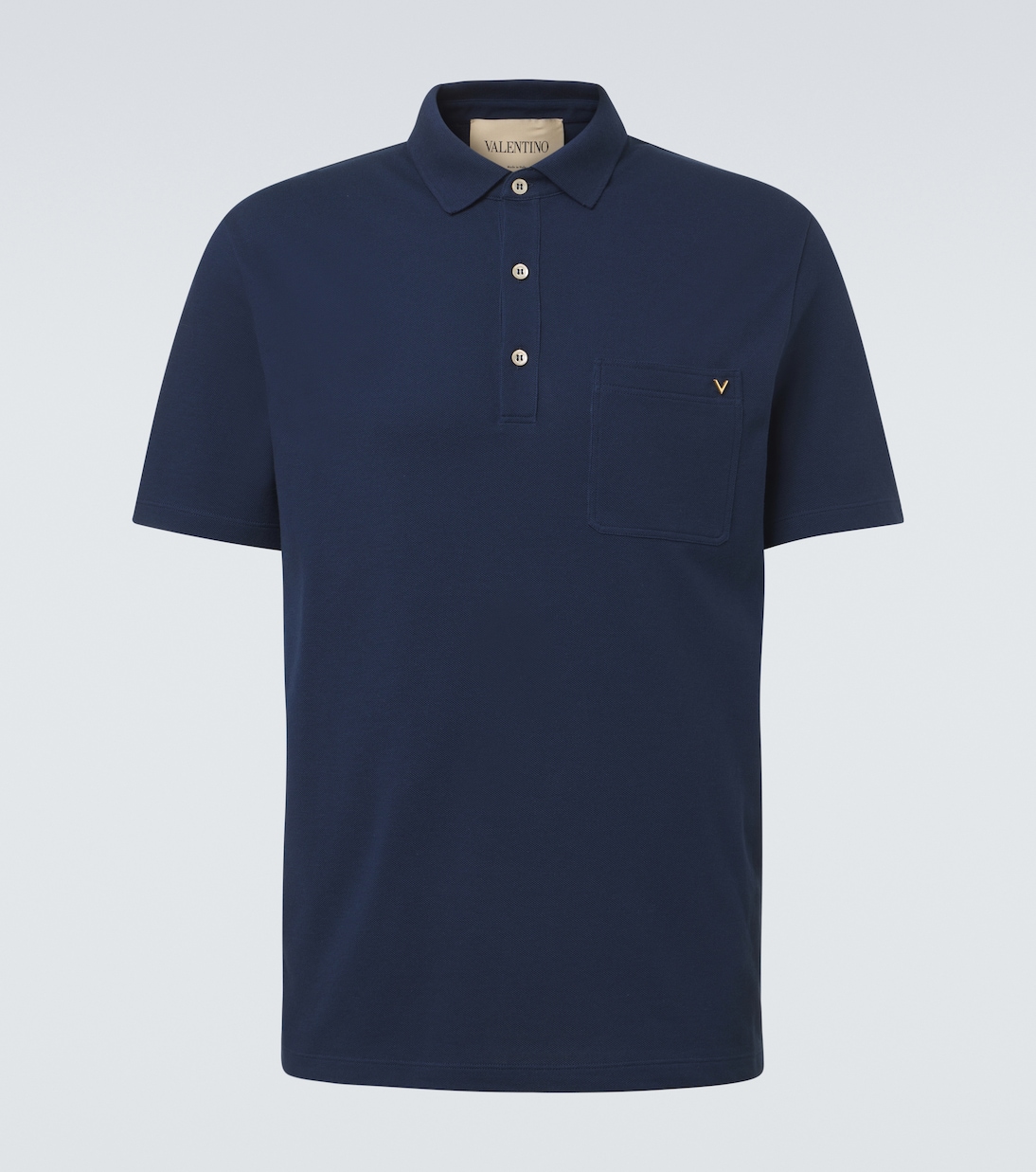 VGold cotton piqué polo shirt | Valentino