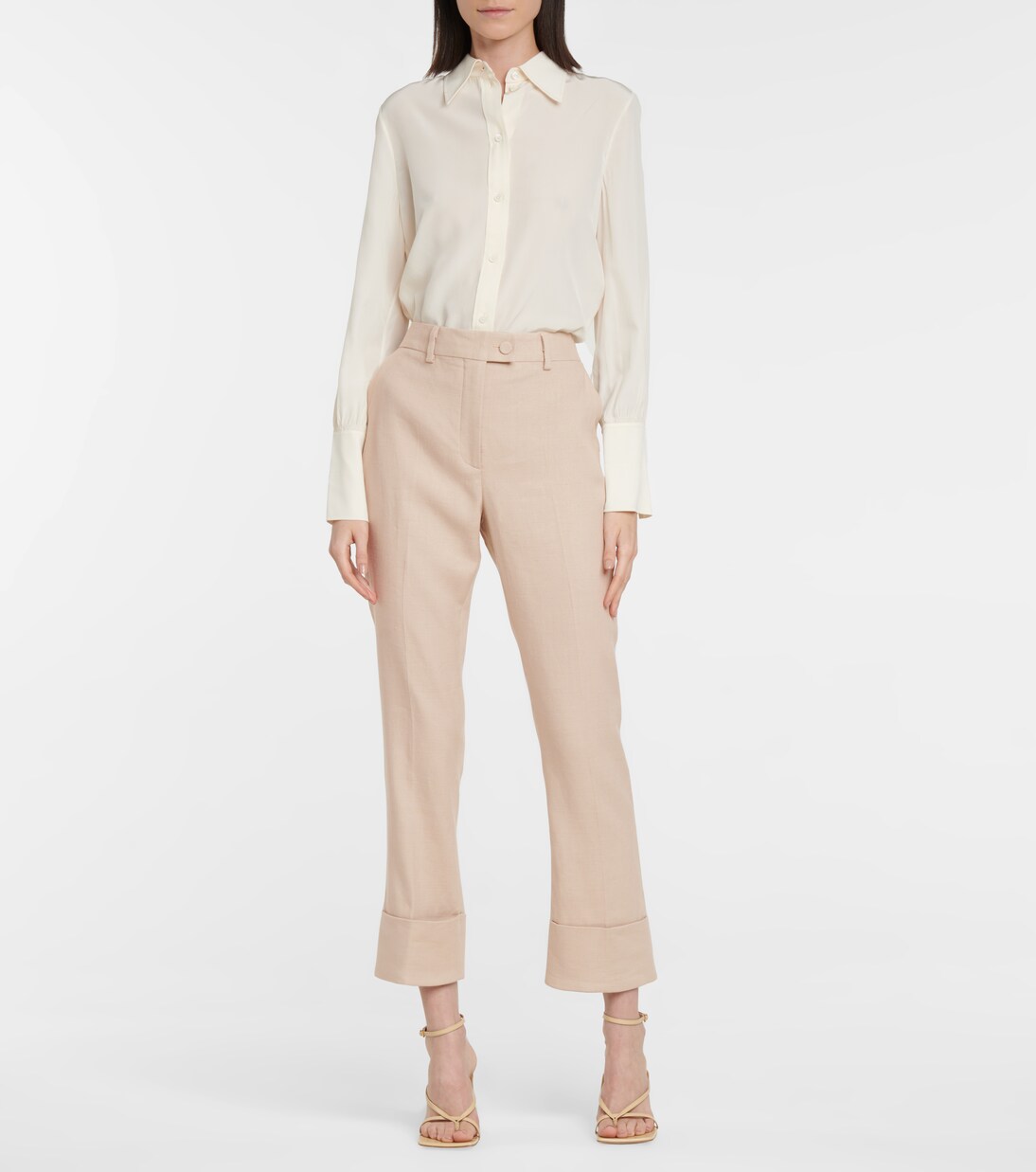 Pantalon droit Kiko en lin mélangé | Altuzarra