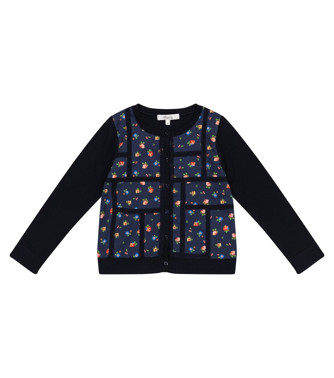 Liberty-print floral cotton cardigan | Bonpoint