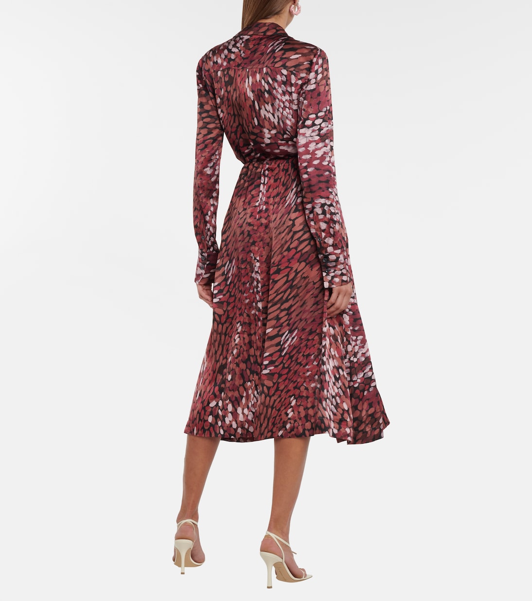 Bedruckter High-Rise-Midirock Tandy | Altuzarra