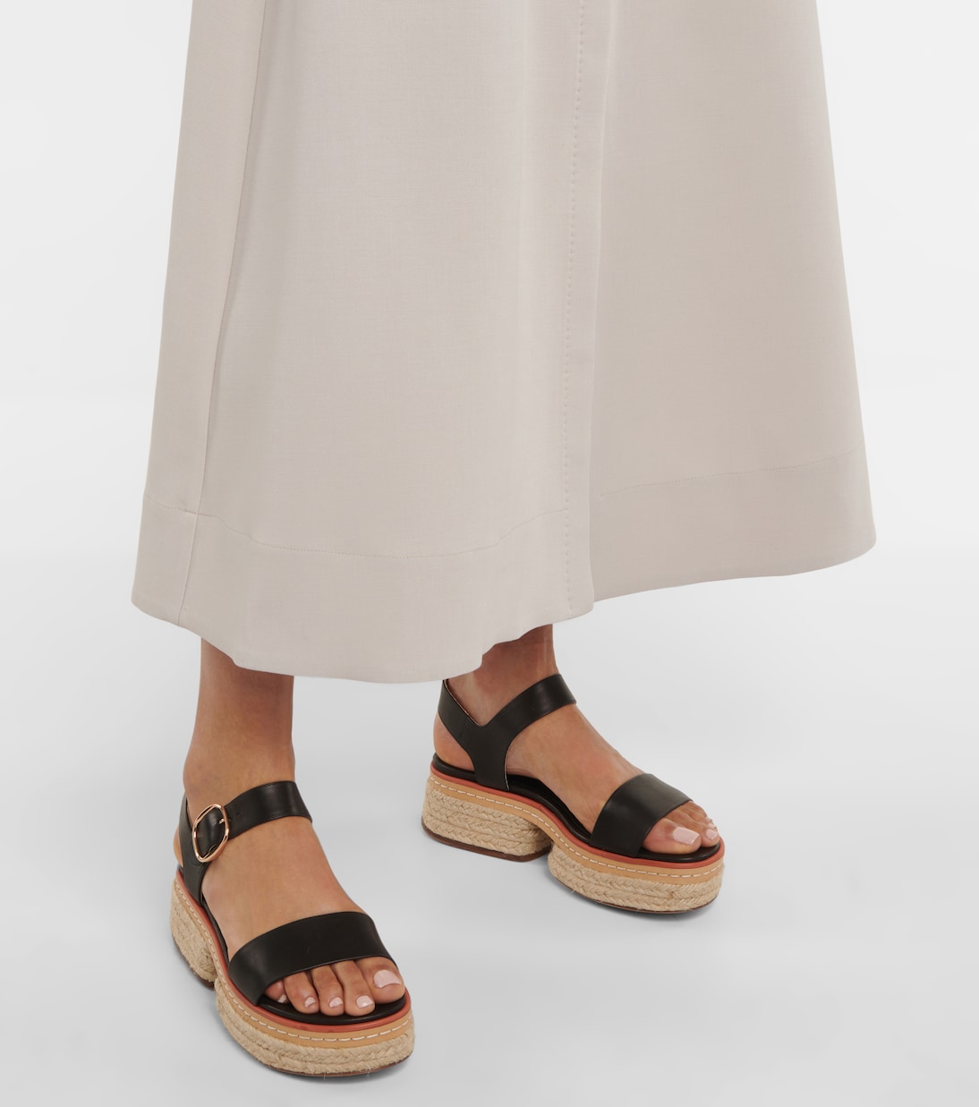 Espadrille-Sandalen Ryka aus Leder | Gabriela Hearst