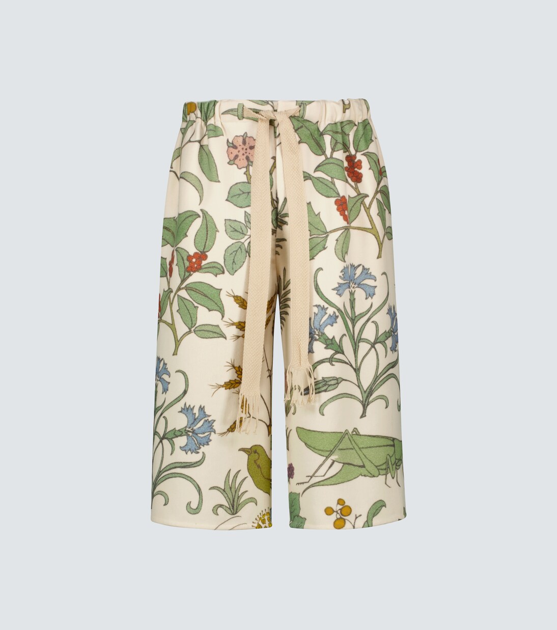Floral printed drawstring shorts | Loewe