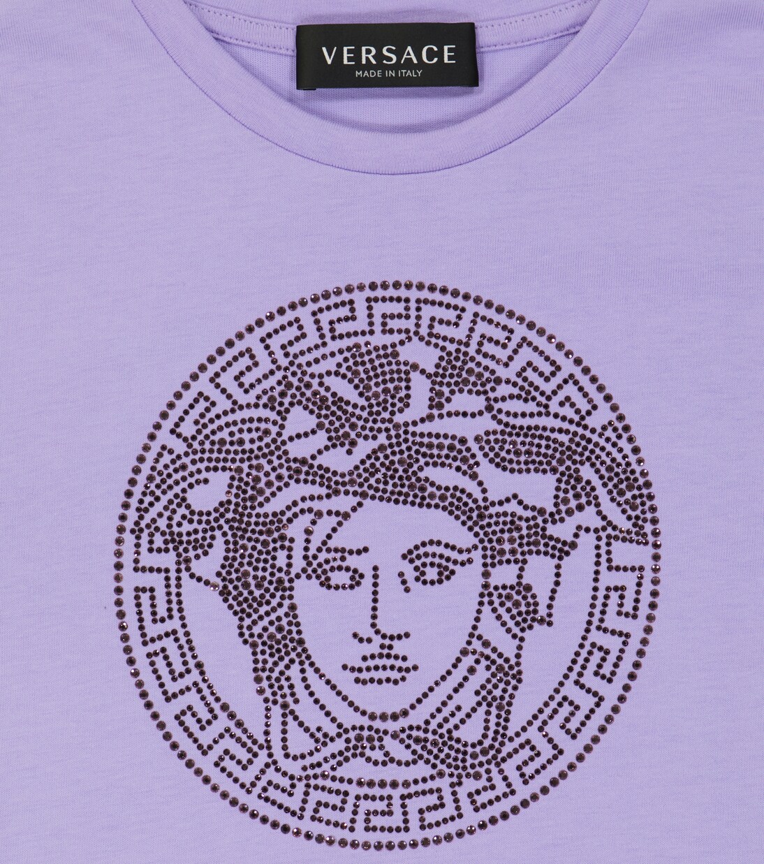Embellished Medusa cotton T-shirt | Versace Kids