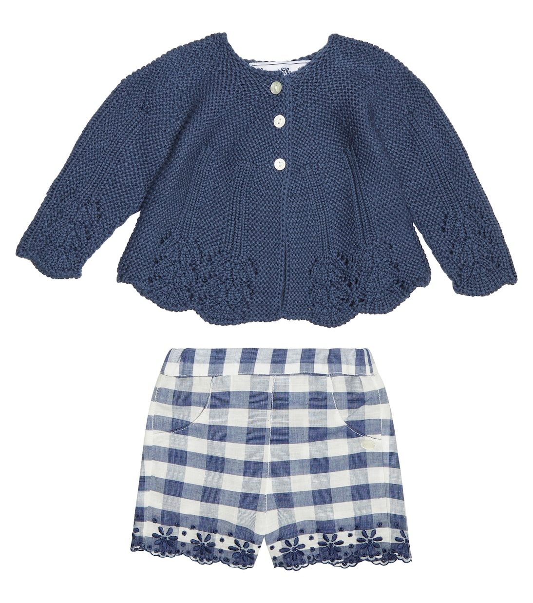 Baby - Cardigan con shorts in cotone | Tartine et Chocolat
