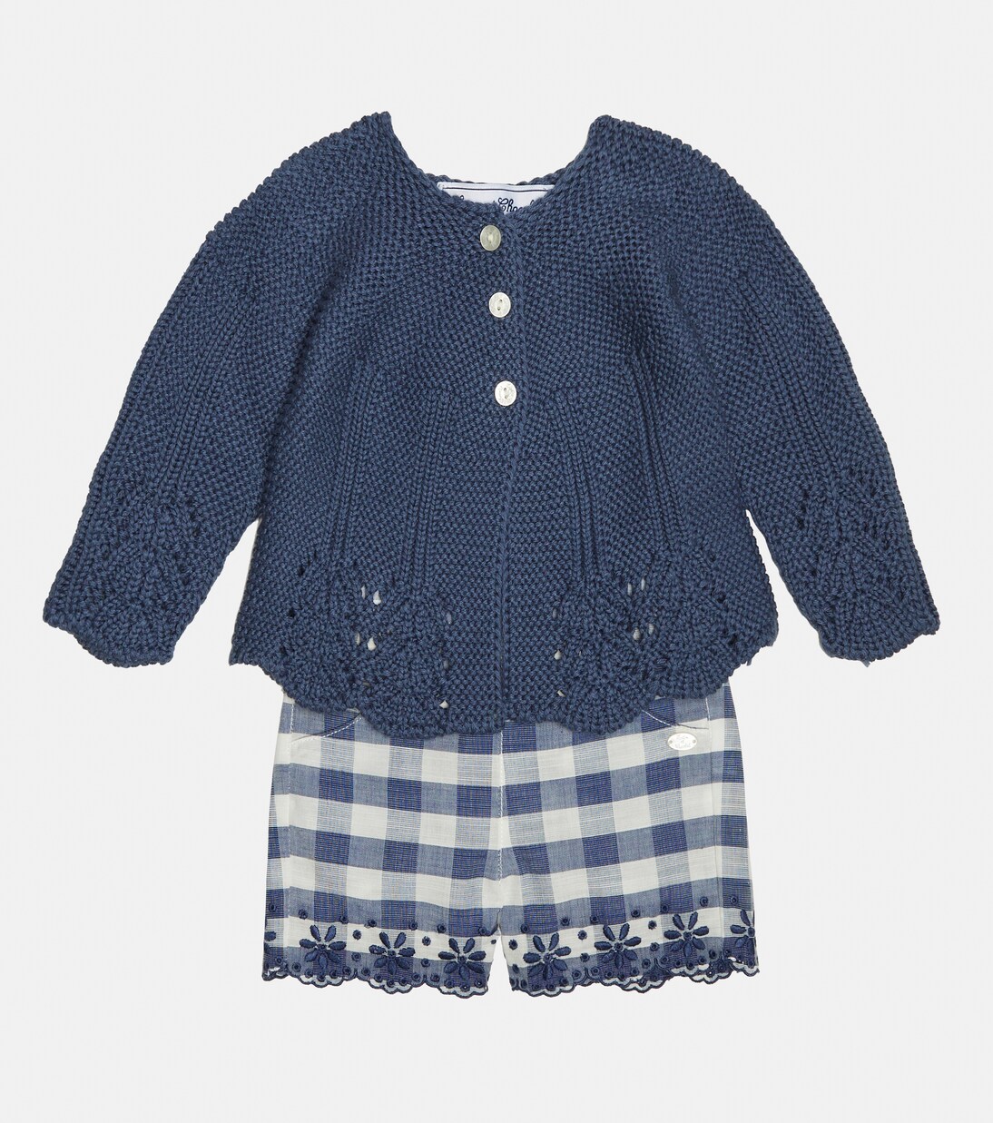 Baby - Cardigan con shorts in cotone | Tartine et Chocolat