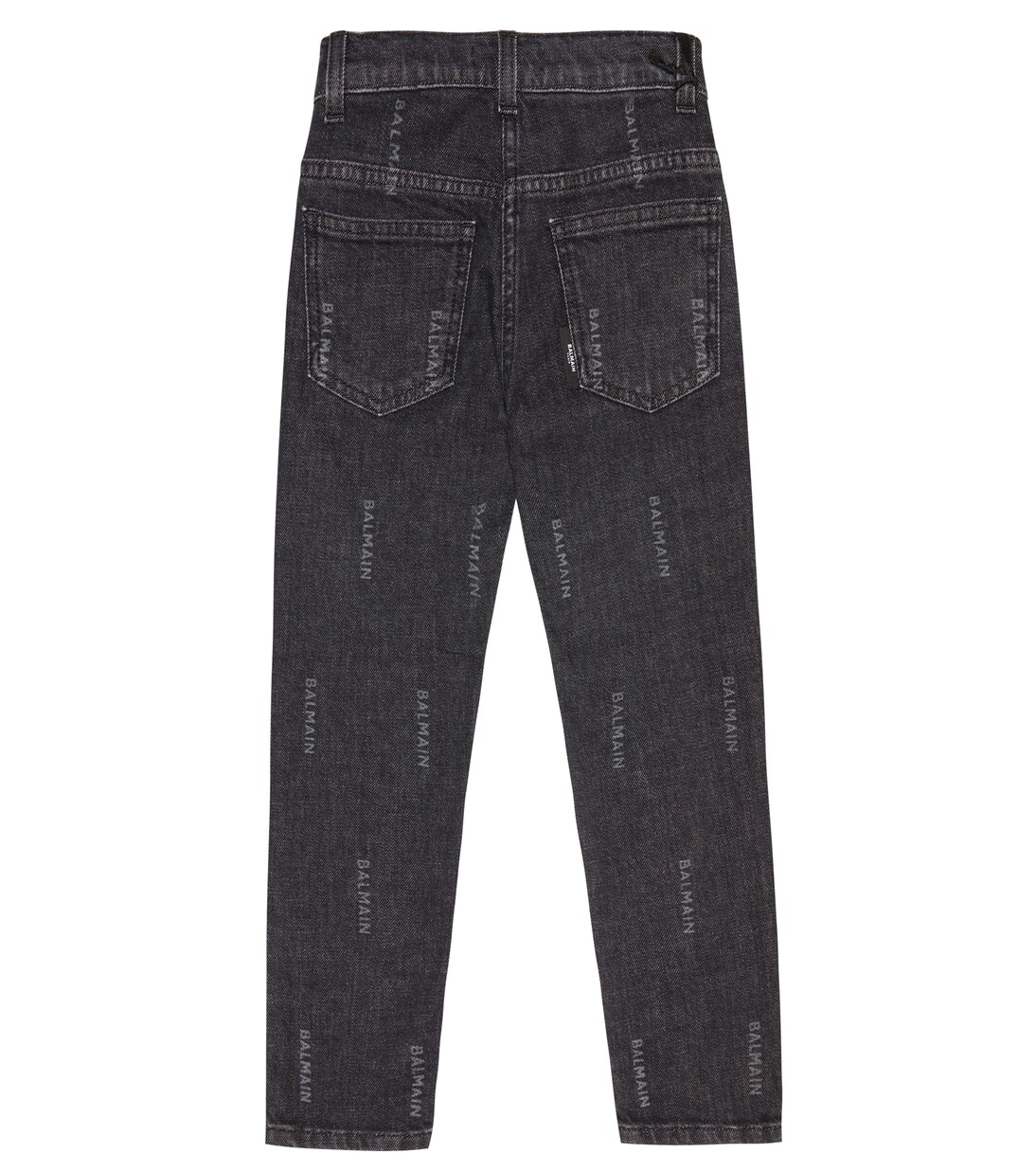 Logo embellished jeans | Balmain Kids