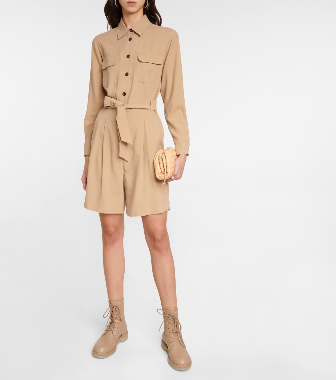 Madre silk playsuit | Max Mara