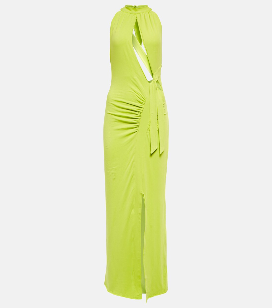 Vestido Merle halter con abertura | Rotate