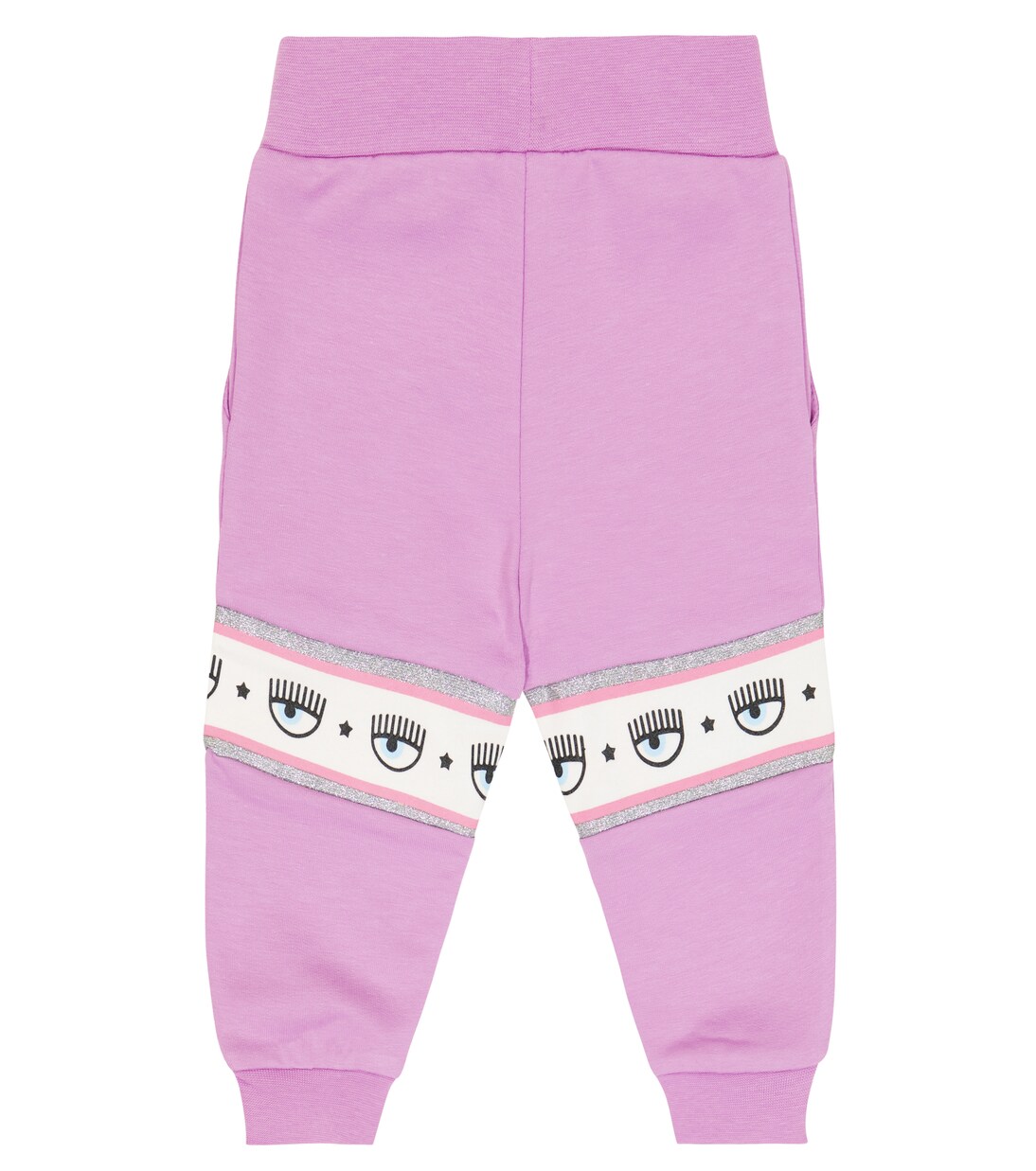 x Chiara Ferragni baby eye-motif jersey sweatpants | Monnalisa