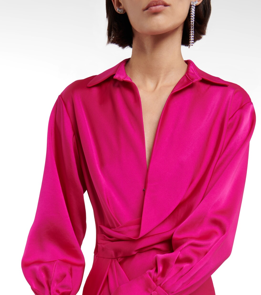 Robe midi Talita en satin | Simkhai