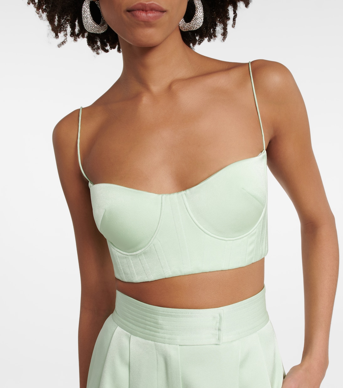 Bralette Hart aus Crêpe | Alex Perry