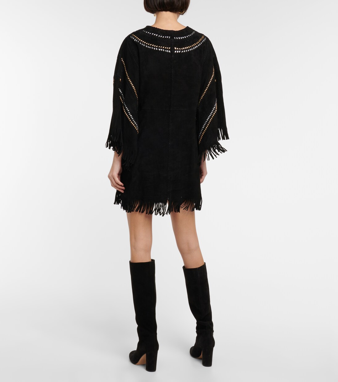 Miniabito in suede con frange | Dodo Bar Or