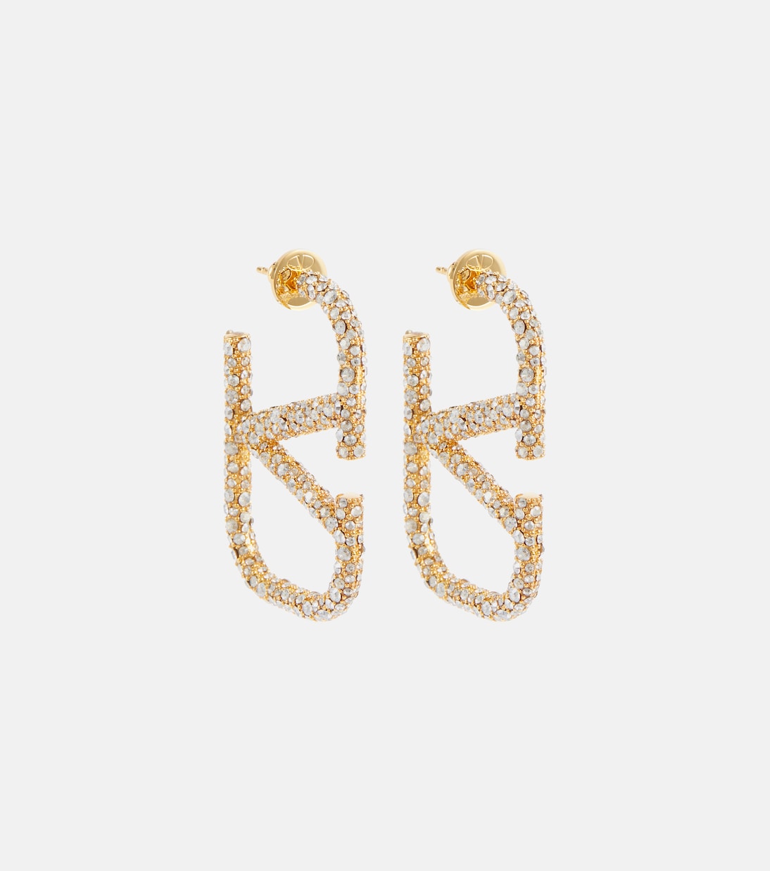 VLogo crystal-embellished earrings | Valentino