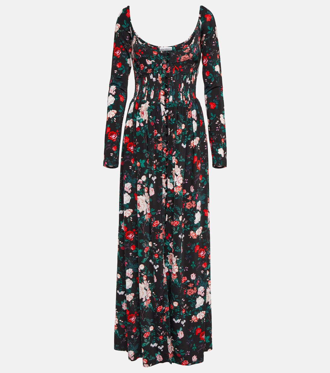 Robe longue à fleurs | Rabanne