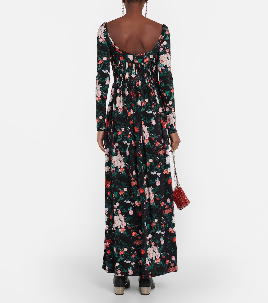 Robe longue à fleurs | Rabanne