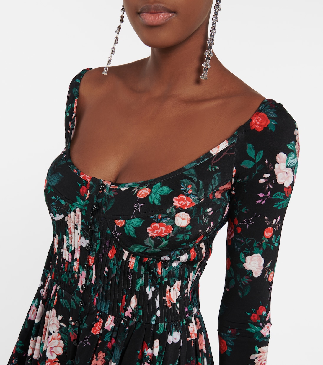 Robe longue à fleurs | Rabanne