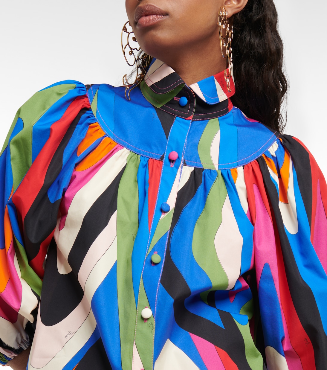 Bedruckte Bluse aus Baumwolle | Pucci