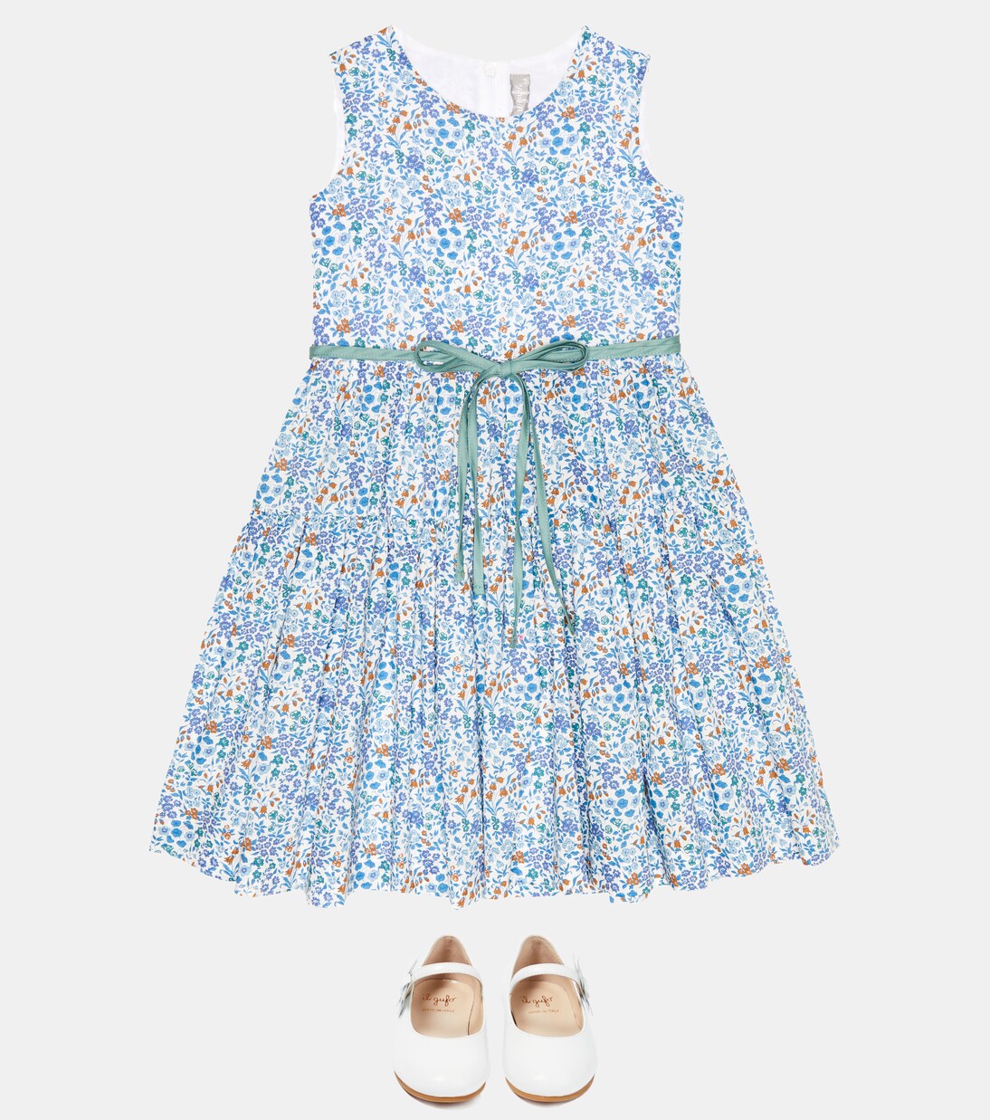 Floral cotton dress | Il Gufo