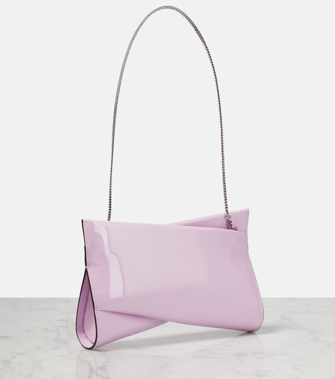 Loubitwist Small patent leather clutch | Christian Louboutin