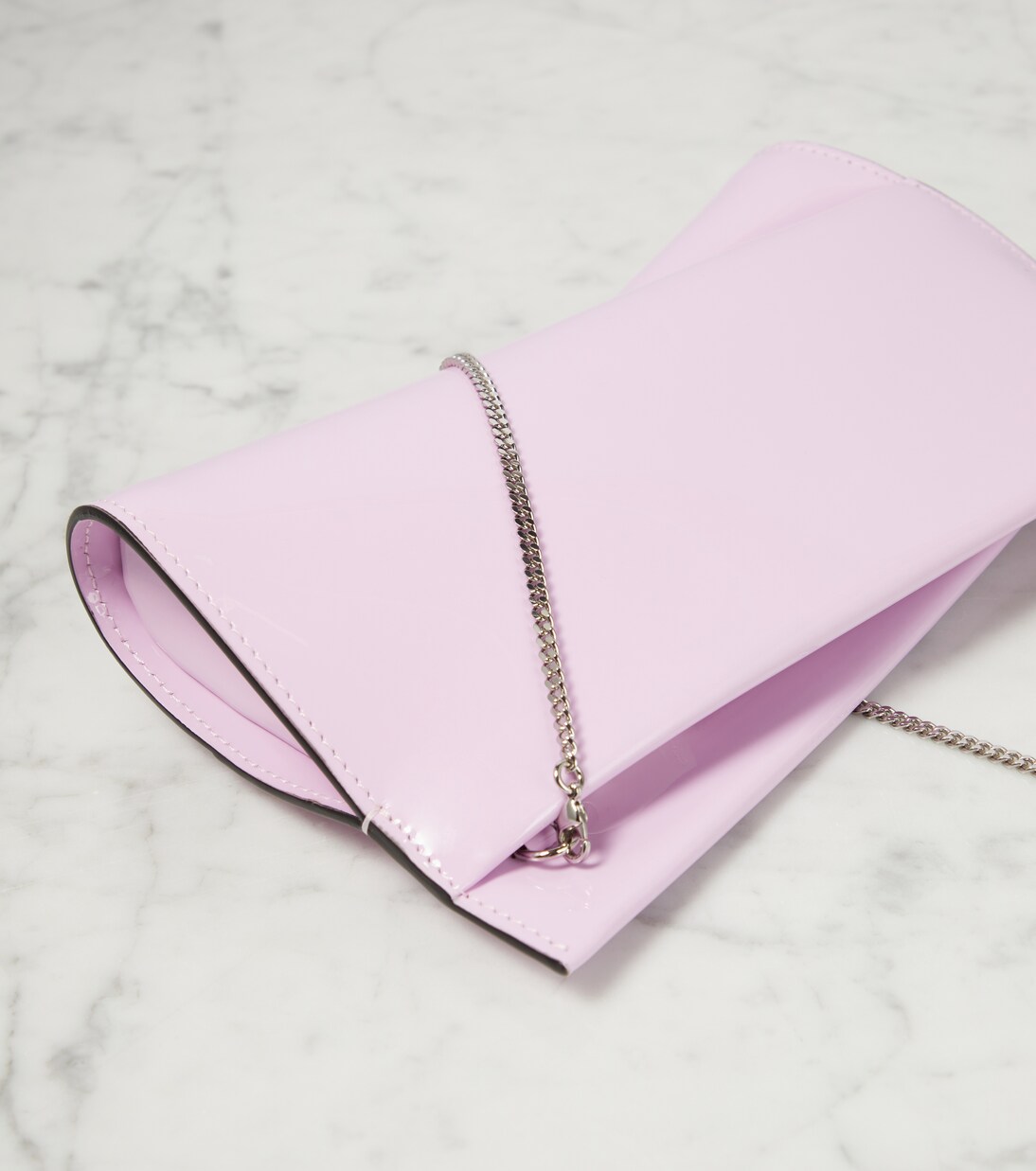 Loubitwist Small patent leather clutch | Christian Louboutin