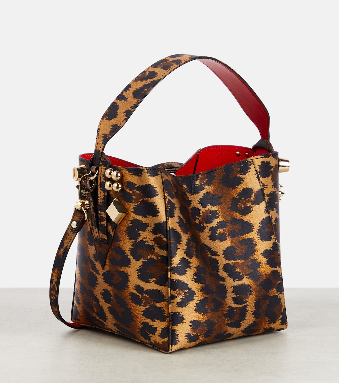 Secchiello Cabachic Mini in raso | Christian Louboutin