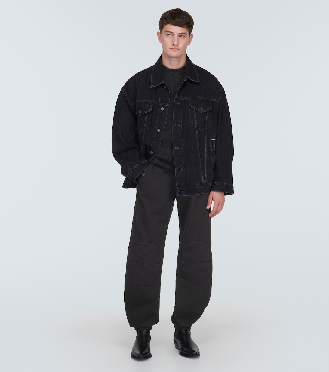 Knee-pads cotton pants  | Winnie New York