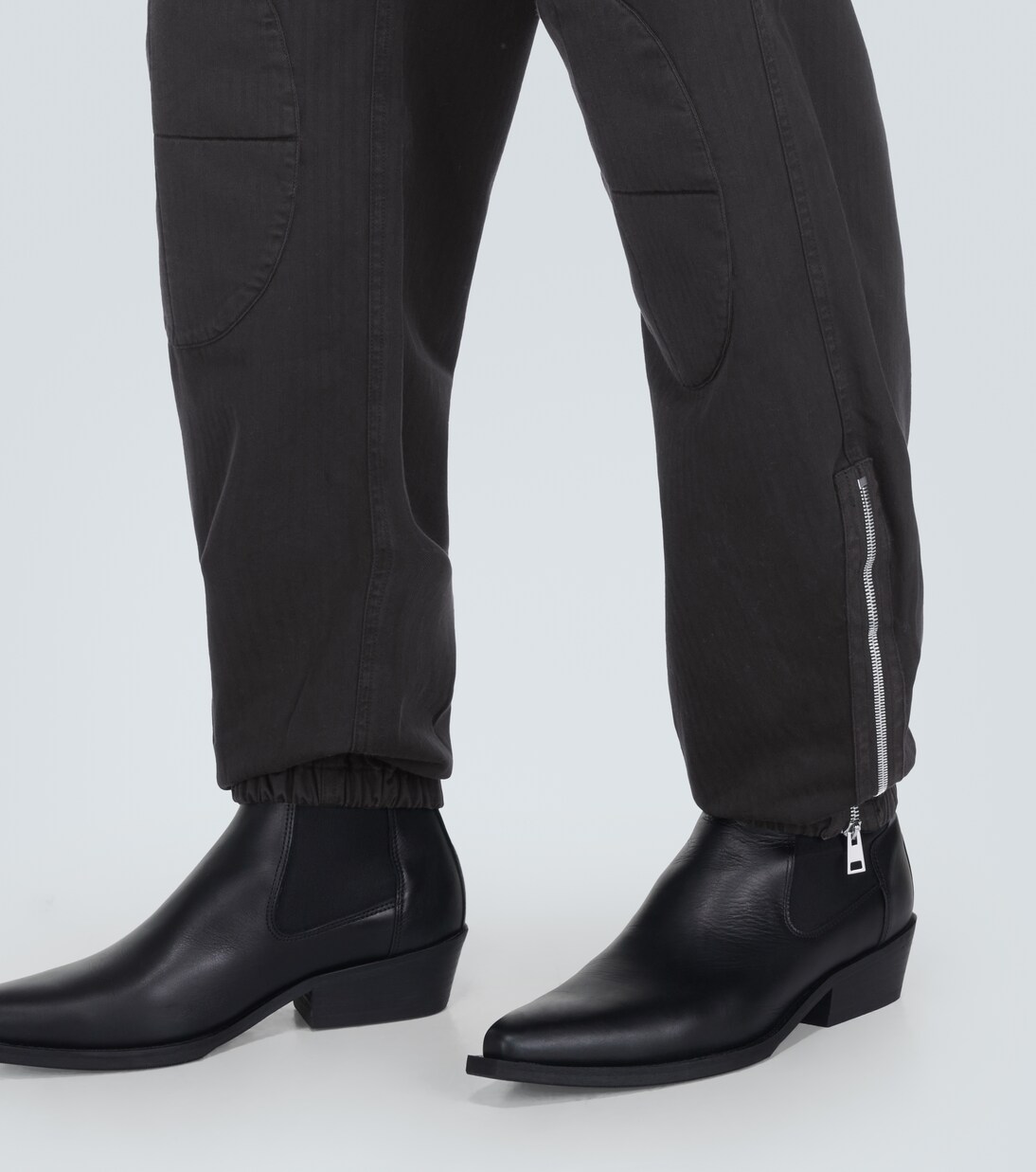 Knee-pads cotton pants  | Winnie New York