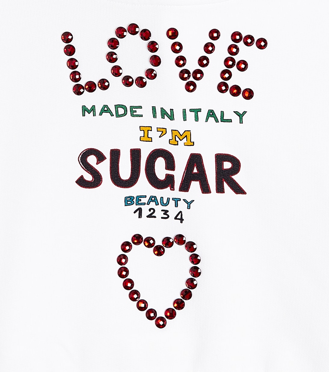 Embellished cotton hoodie | Dolce&Gabbana Kids