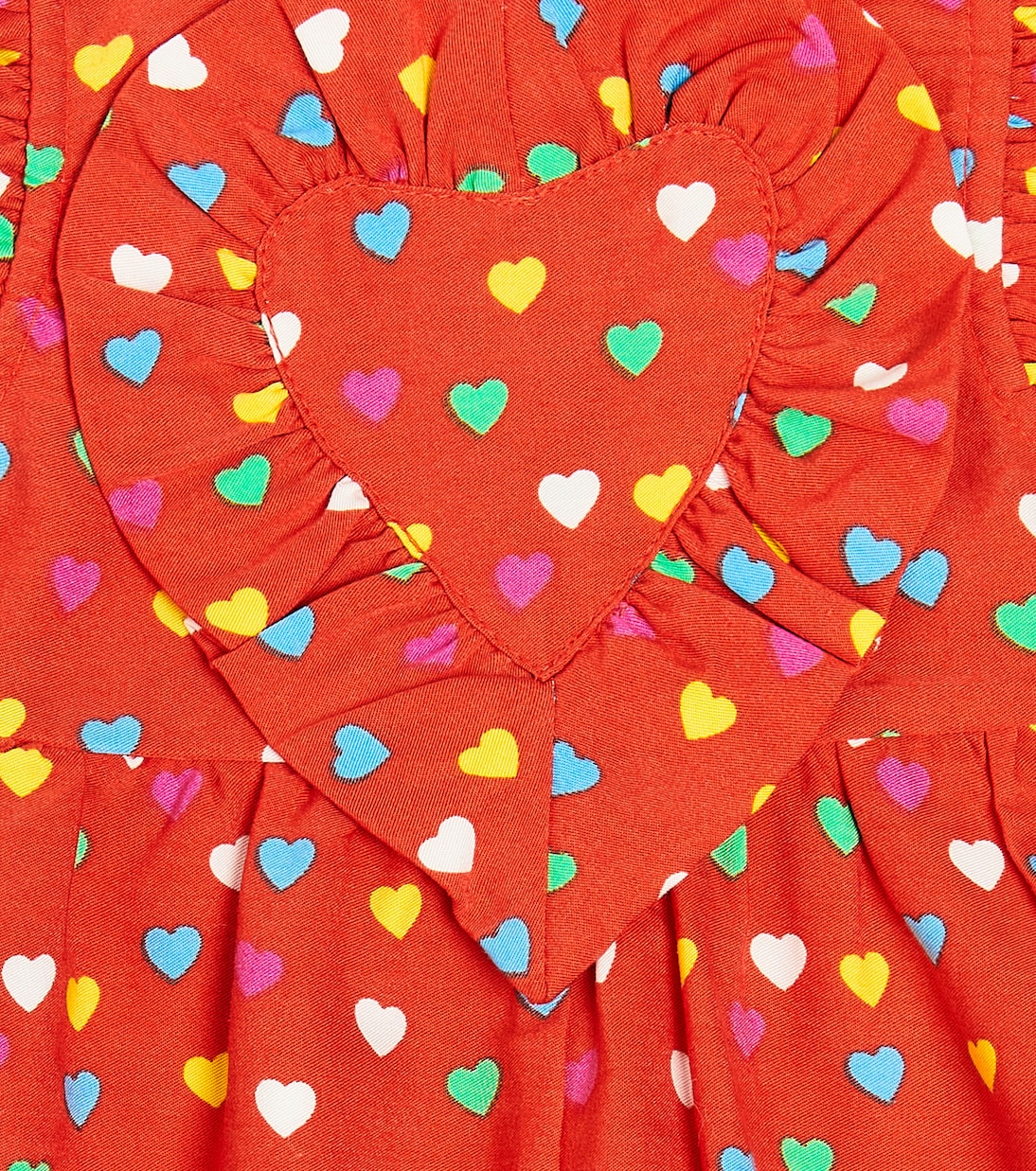 Baby bib-front printed playsuit | Stella McCartney Kids