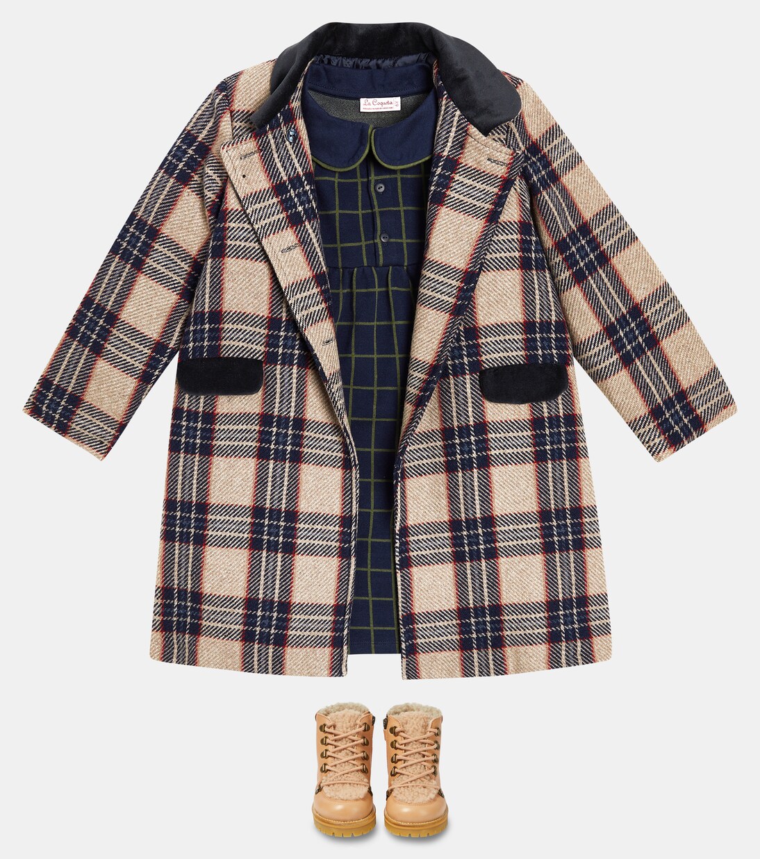 Marin checked cotton dress | La Coqueta