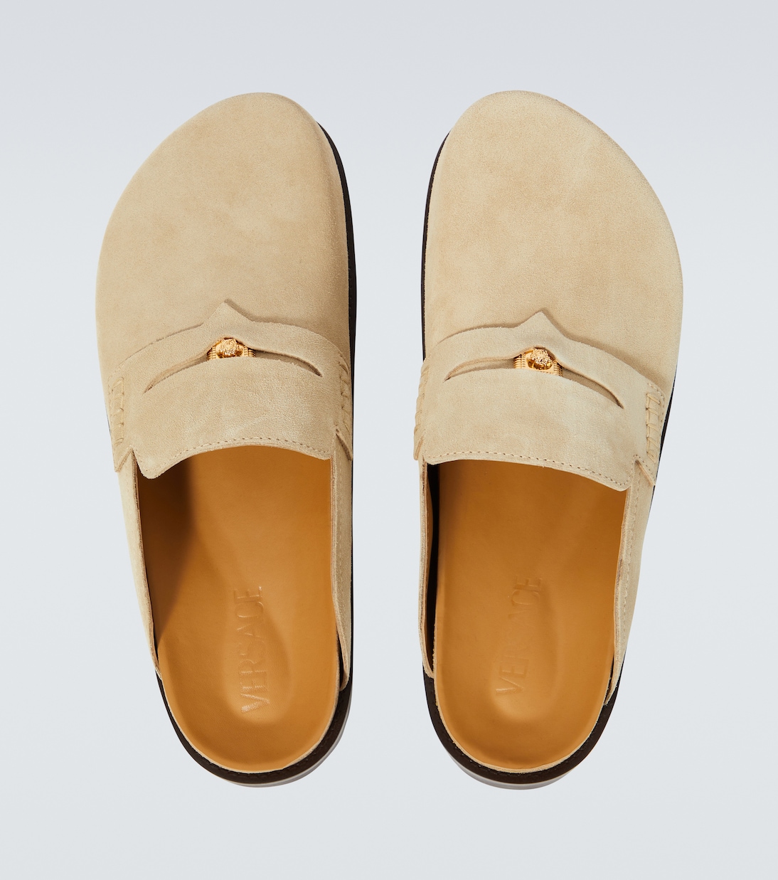 Medusa suede clogs | Versace