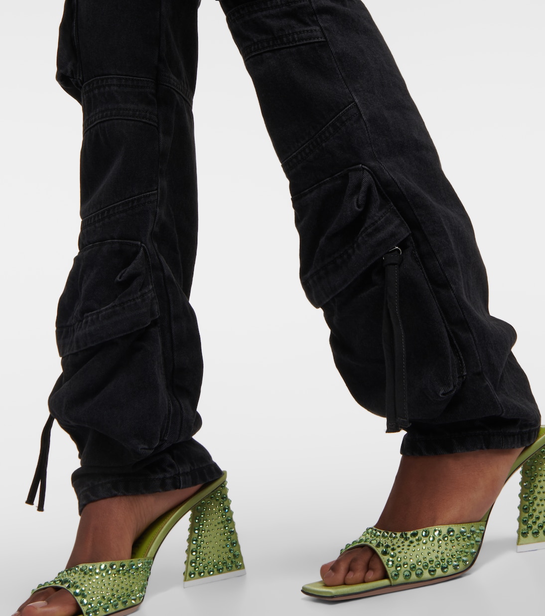 Low-rise straight cargo jeans | The Attico