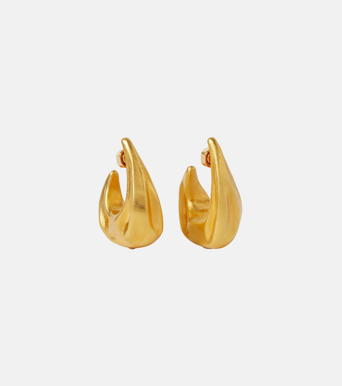 Olivia Medium gold-plated hoop earrings | Khaite