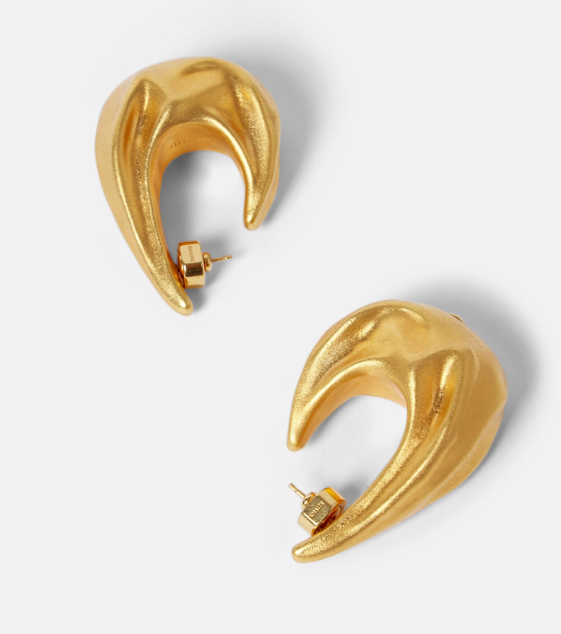 Olivia Medium gold-plated hoop earrings | Khaite