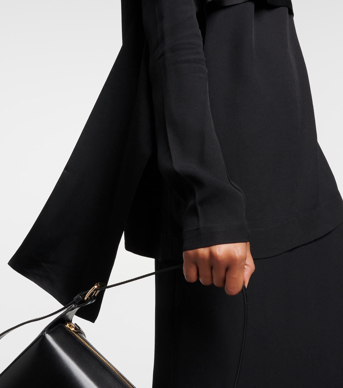 Top aus Crêpe mit Satin | Toteme