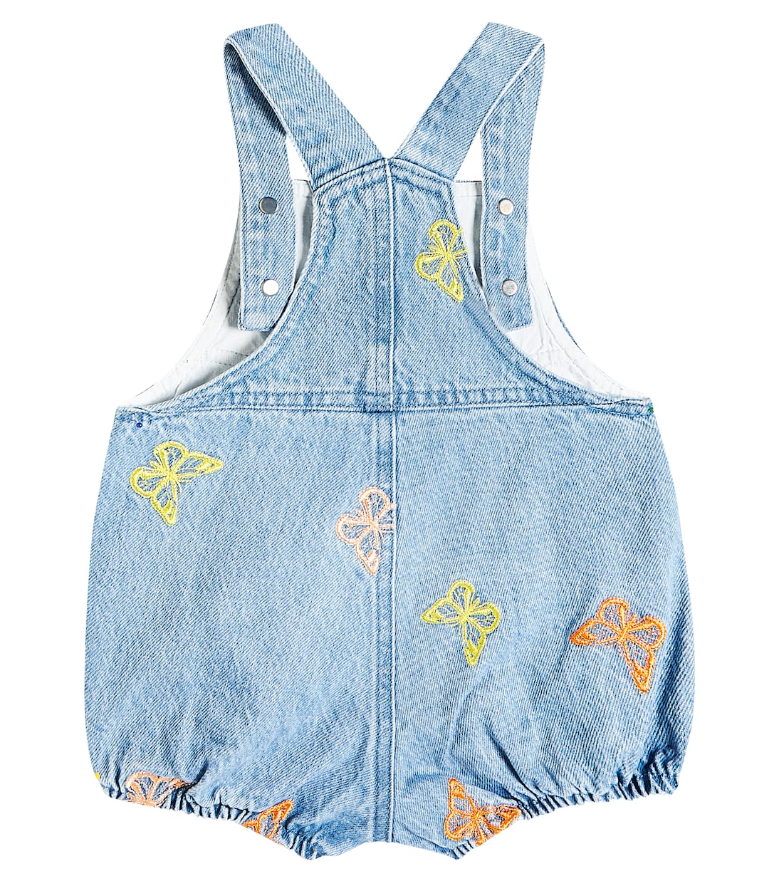 Baby Burbank embroidered denim playsuit | The New Society