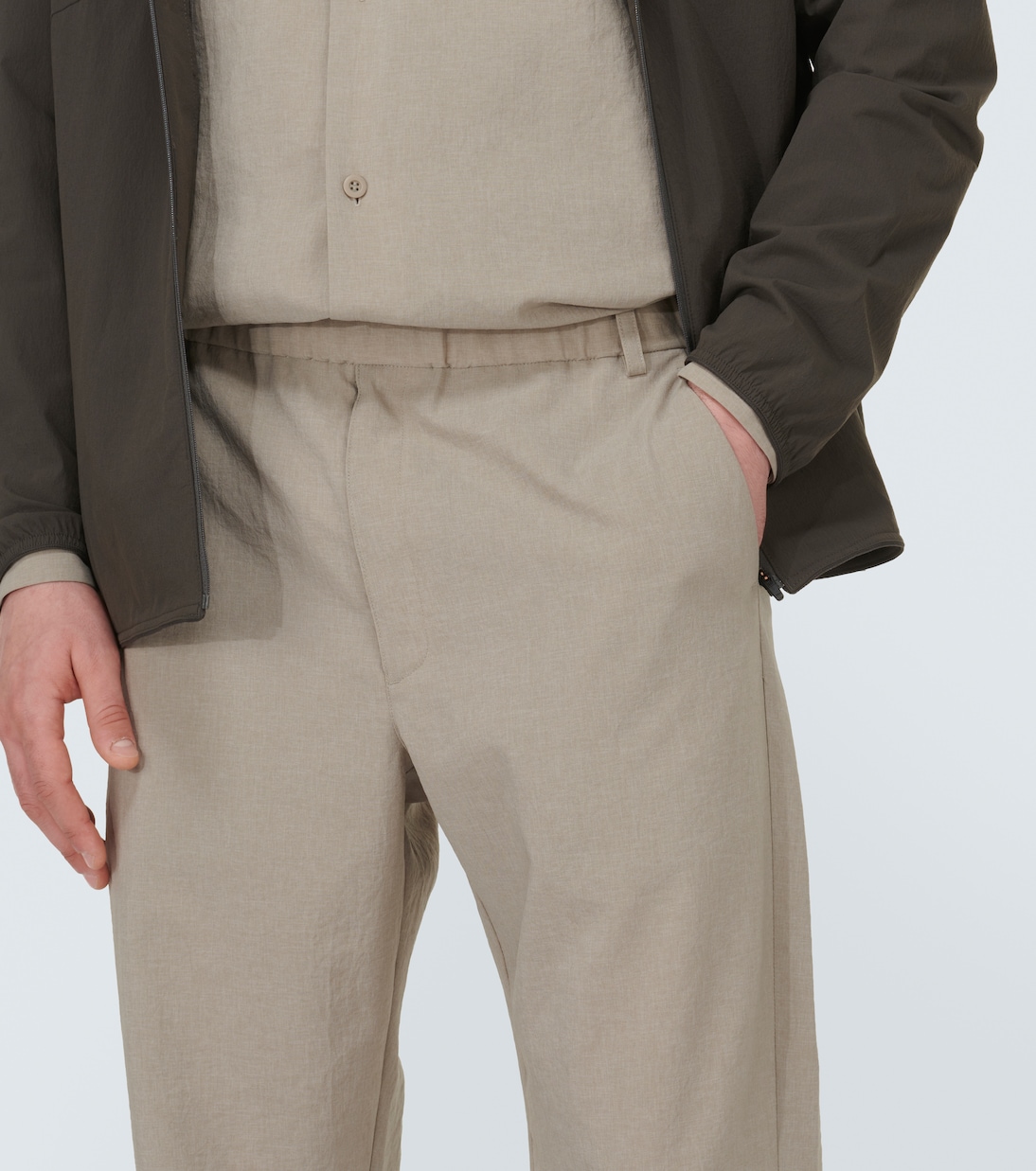 Pe Light technical poplin straight pants | Snow Peak