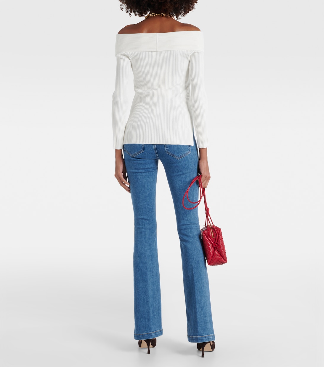 Off-Shoulder-Top Yesenia aus Rippstrick | Veronica Beard