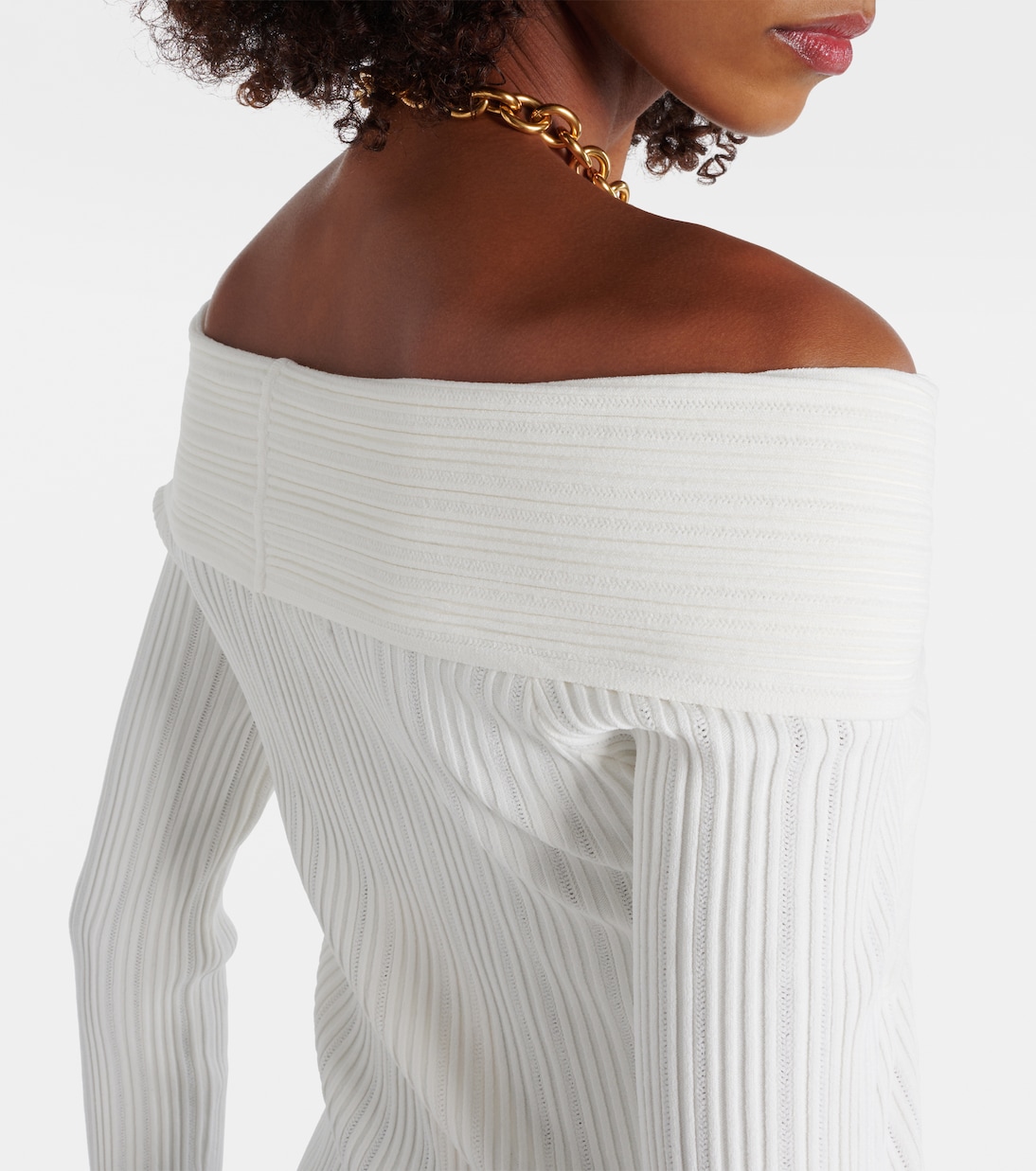 Off-Shoulder-Top Yesenia aus Rippstrick | Veronica Beard