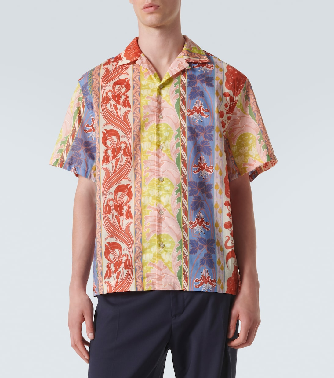 Printed cotton bowling shirt | Etro