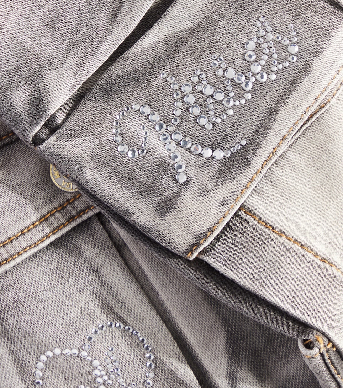 Jupe cargo Mini Gonna en jean | Monnalisa