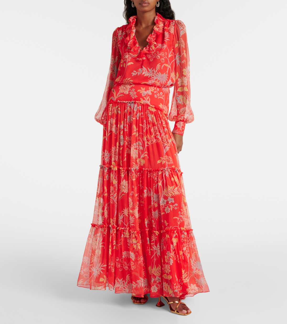 Blouse en soie à fleurs | Etro