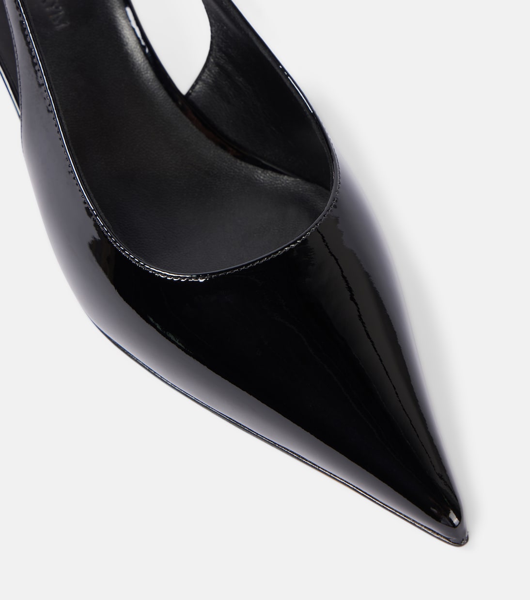 Floral-appliqué leather slingback pumps | Magda Butrym