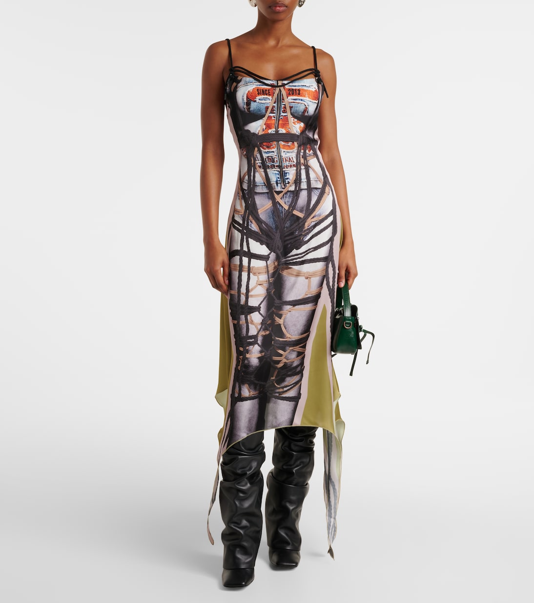 Bedrucktes Midikleid Bondage | Y/Project