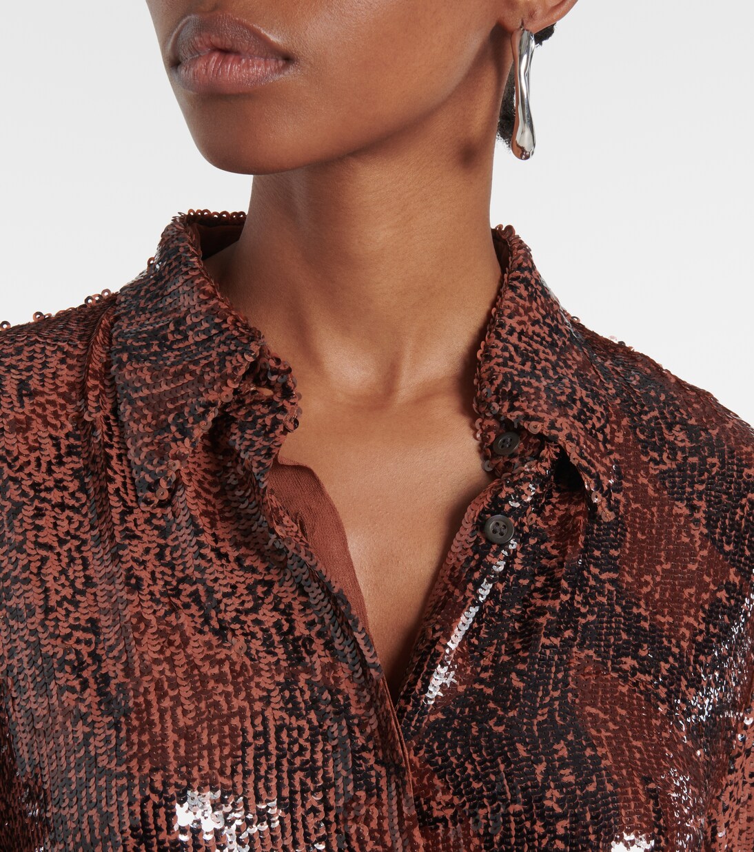 Hemd mit Pailletten | Dries Van Noten