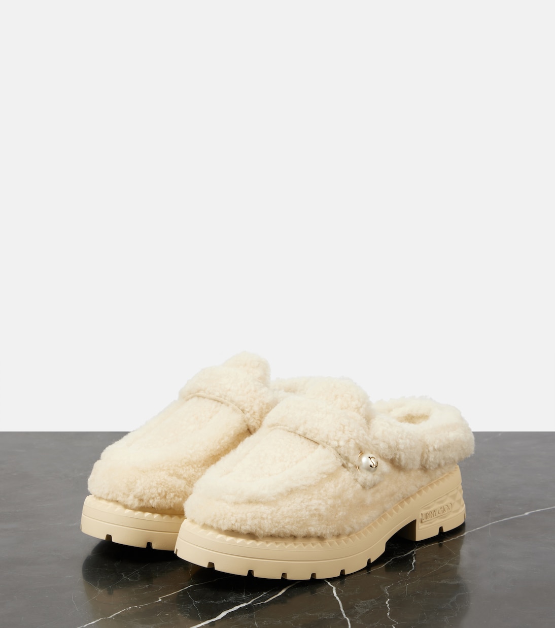 Mules Shea in shearling | Jimmy Choo