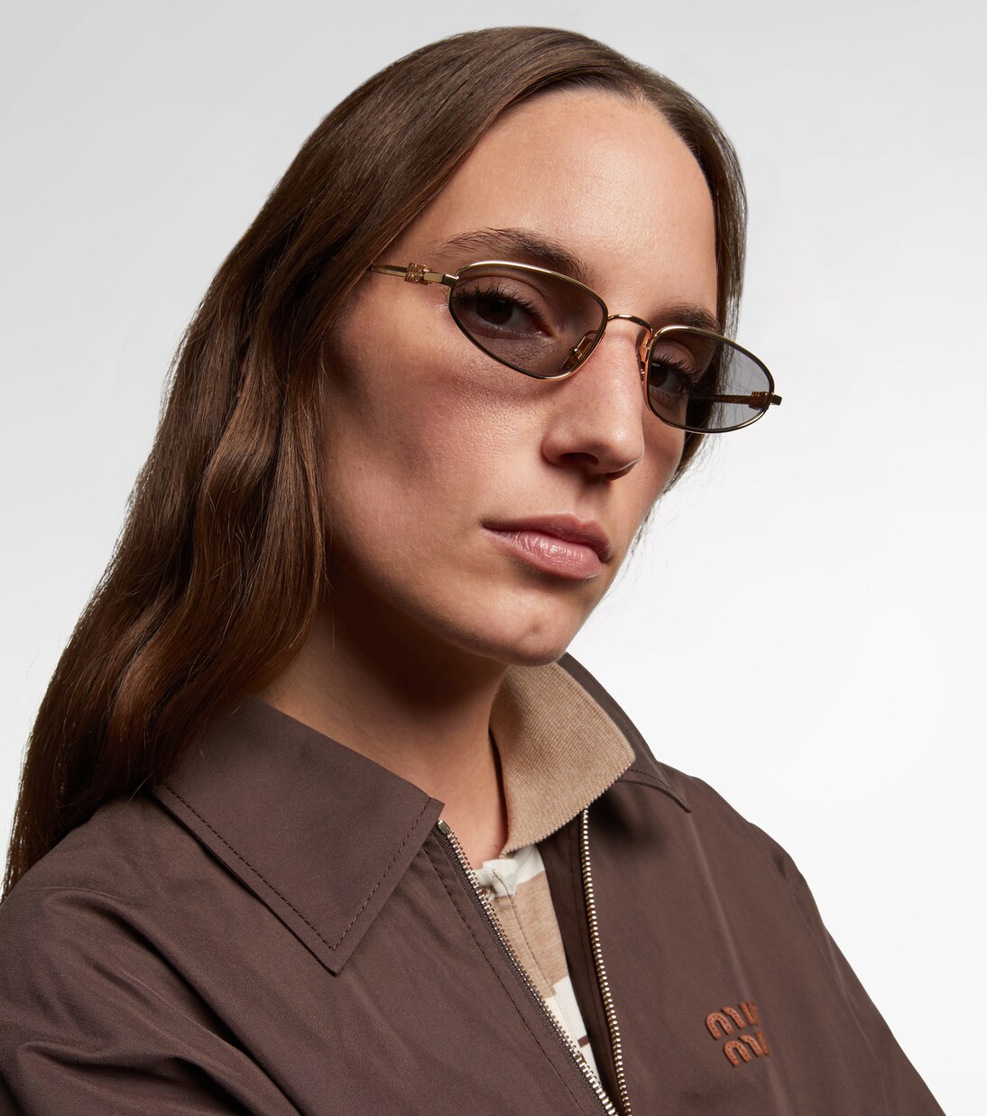 Ovale Sonnenbrille | Miu Miu