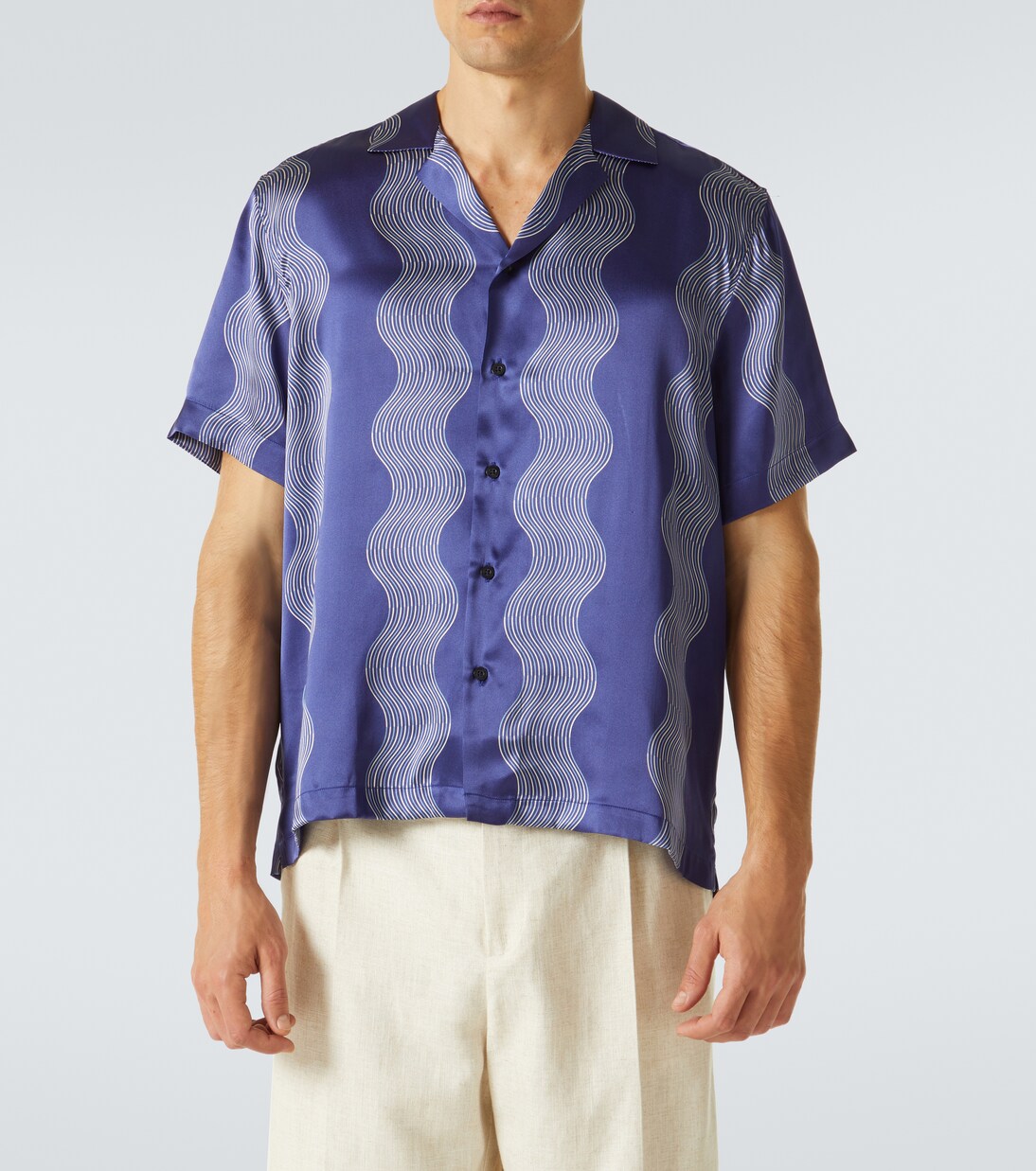 Chemise Roberto imprimée en soie | Frescobol Carioca